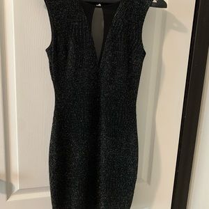 Black sparkly short dress